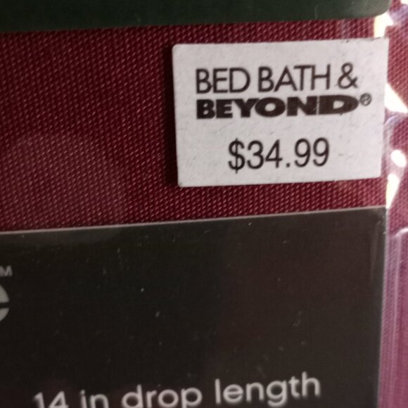 'Bed Bath & Beyond' King Tailored Bed skirt NWT Cranberry - Picture 5 of 5